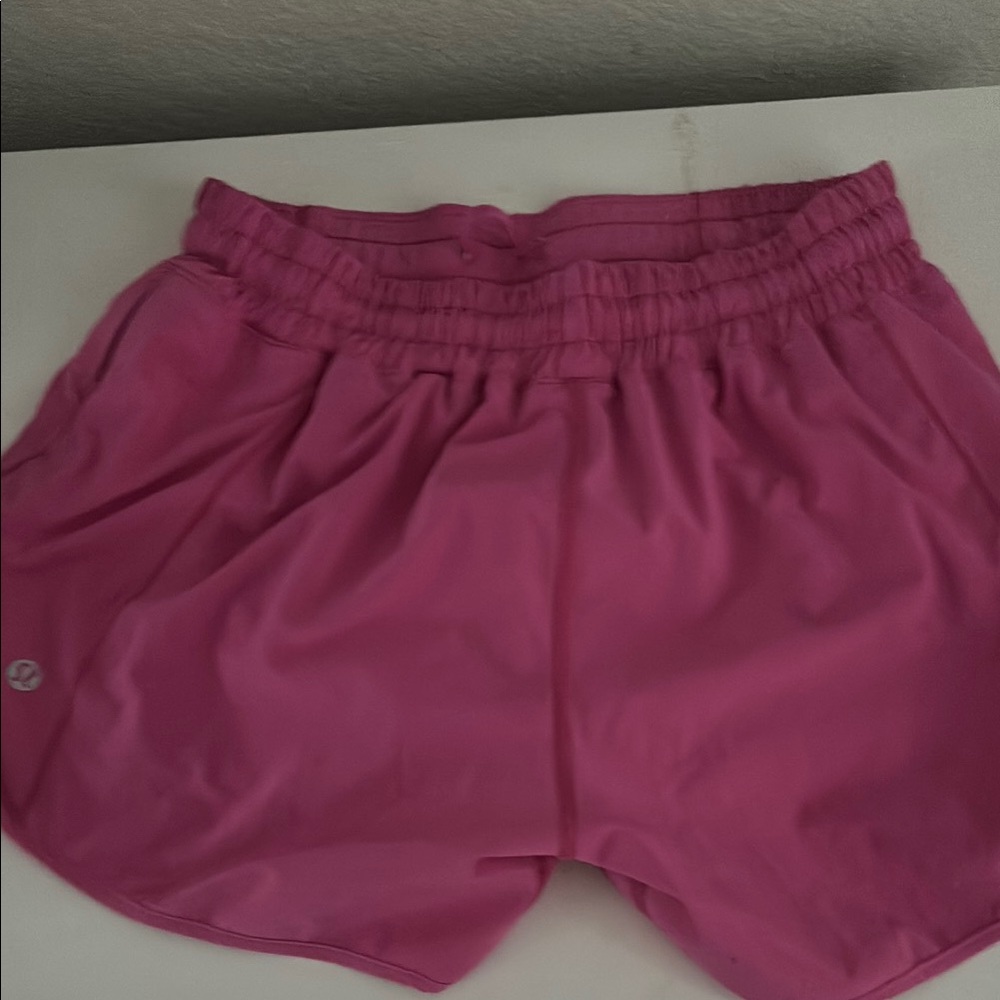 lululemon athletica Pink Athletic Shorts Lightweight Elastic Waist